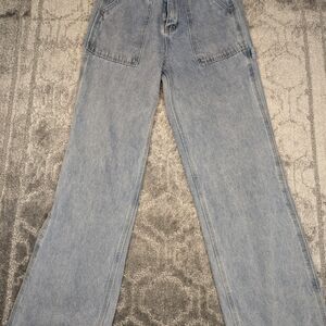 Stylish Light Blue Flare Jeans